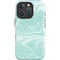 Mint Marbling iPhone 16 Pro Impact Case